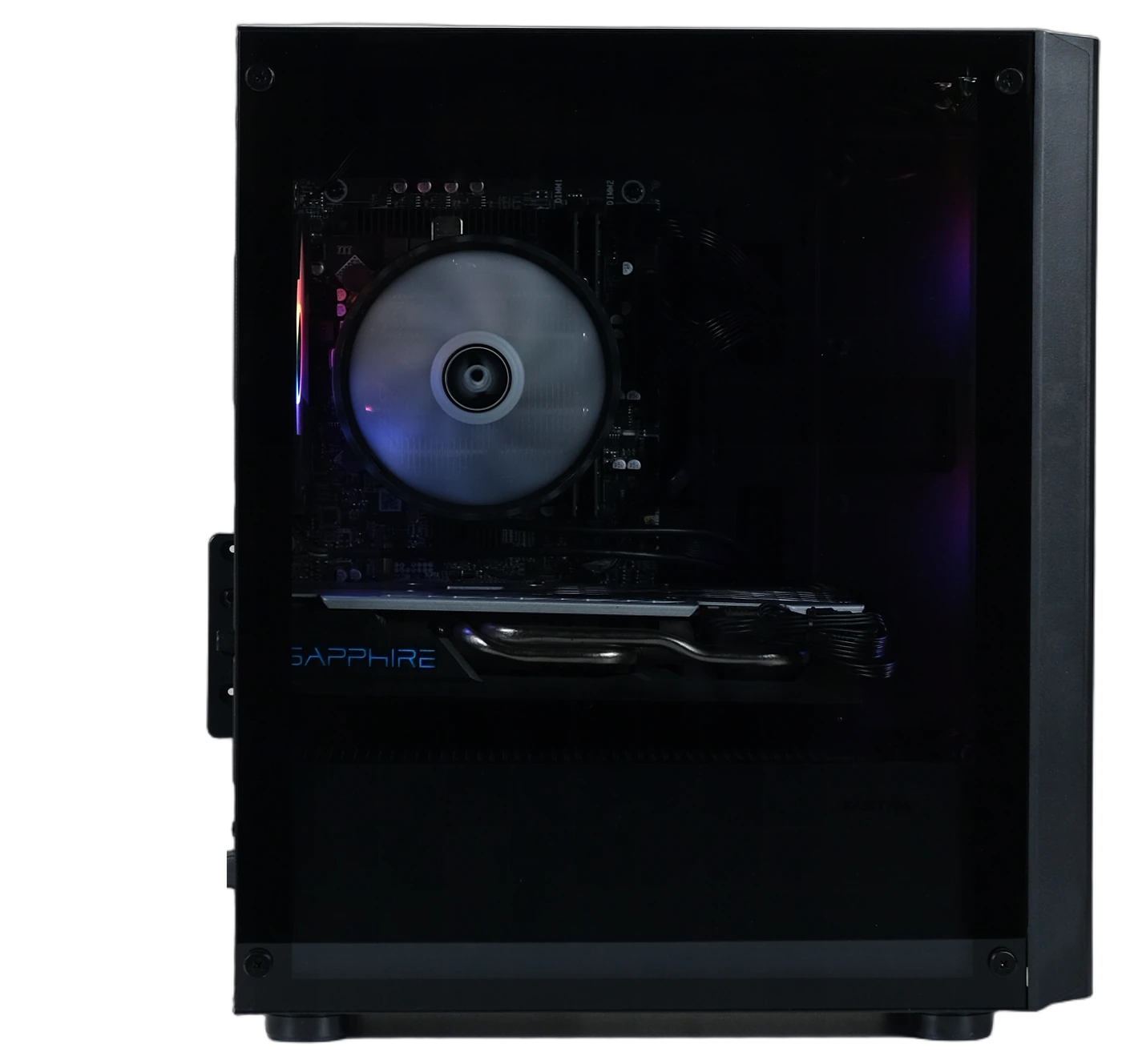 R58 Старт — вид сбоку, Sapphire RX 580 внутри